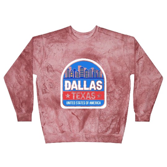 Dallas Texas USA Design for proud Dallasite Blast Sweatshirts