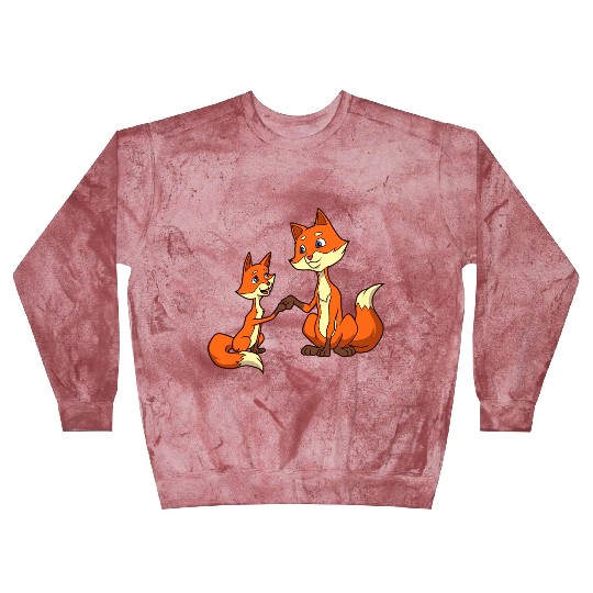 Father And Son Make Fistbump Fox Blast Sweatshirts
