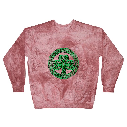 Irish Celtic Knot Shamrock Clover Blast Sweatshirts
