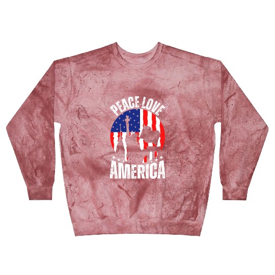 "Peace Love America Labor Day Blast Sweatshirts - Celebrate