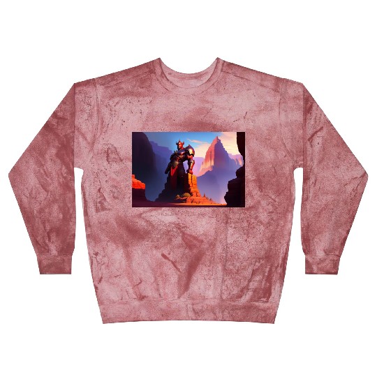 Khorne statue in the depths of the grand canyon Blast Sweatshirts