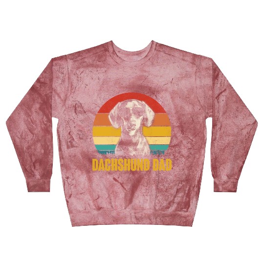 Dachshund Dog Vintage Retro Dog Mom Dad Lover Gift Blast Sweatshirts