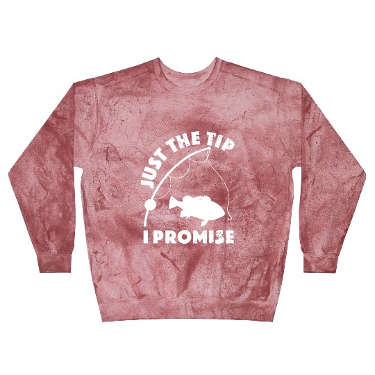 Just The Tip I Promise Fishing Funny Outfit Blast Sweatshirts