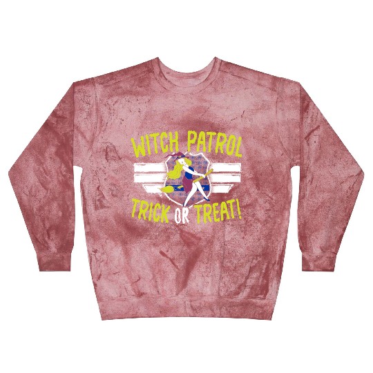 Witch Patrol: Trick or Treat! Policeman Halloween Blast Sweatshirts