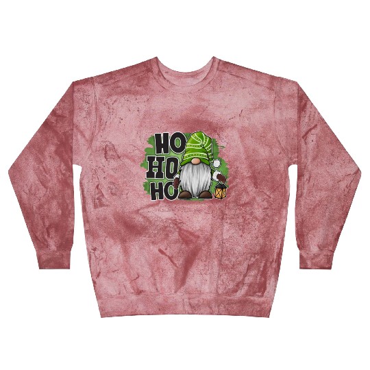 Ho Ho Ho Green Gnome Christmas Xmas Holiday Santa Blast Sweatshirts