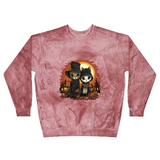 Cute Kittens Trick or Treating - Happy Halloween! Blast Sweatshirts