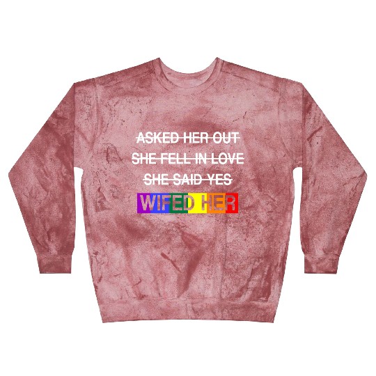 Her Lgbtq Romantic Lesbian Wedding Day Blast Sweatshirts