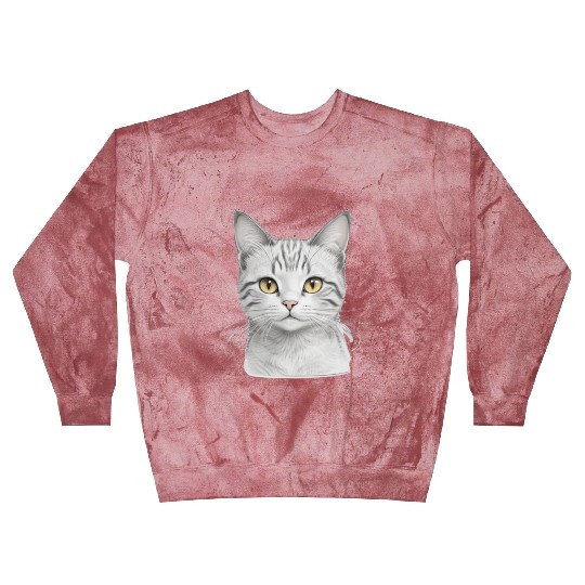 Aesthetic Cute Kitty Realisting Sketch Blast Sweatshirts