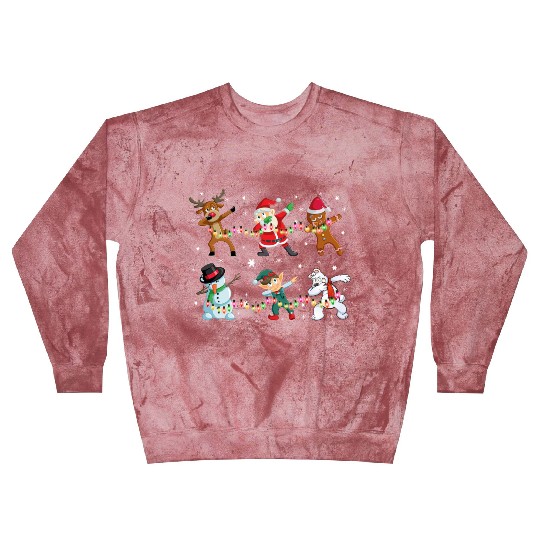 Funny Dabbing Santa And Friends Blast Sweatshirts Christmas