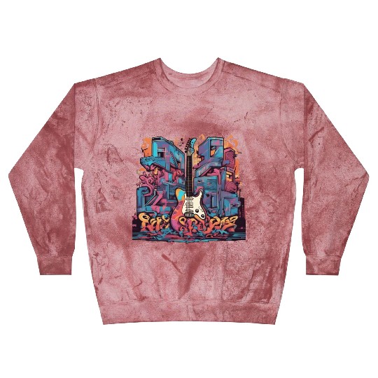 Graffiti Hip-Hop Guitar Blast Sweatshirts