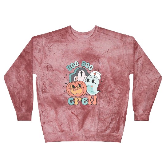 Boo Boo Crew Nurse Funny Ghost Women Halloween Blast Sweatshirts
