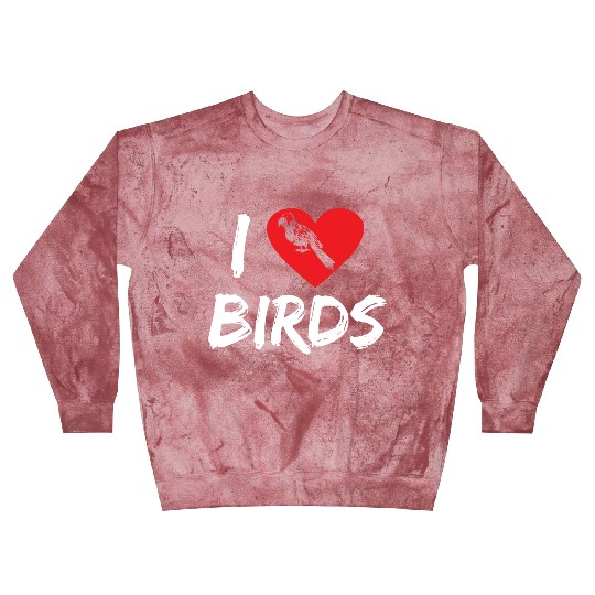 Bird Lover Heart Cute Birdwatcher Parrot Heron Blast Sweatshirts