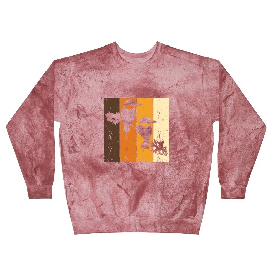 Birds Art Budgie Sparrow Canary Parrot Hummingbird Blast Sweatshirts