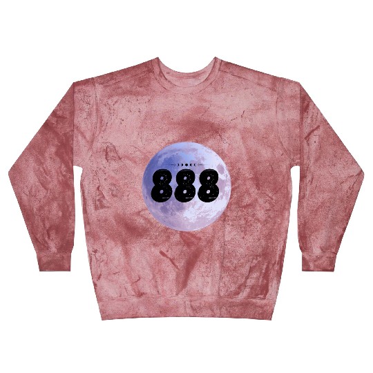 Purple Moon Angel Numbers 888 Blast Sweatshirts