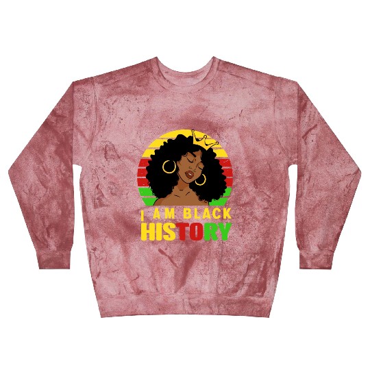 I Am Black History Month African American For Blast Sweatshirts