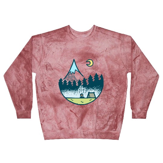 Keep It Simple (Camping At Night) Blast Sweatshirts