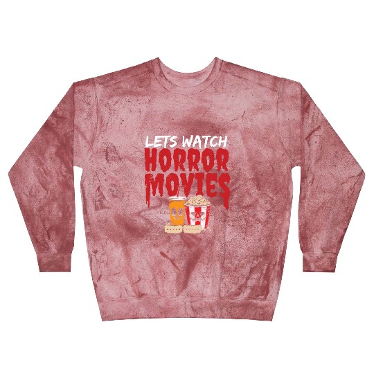 Let's Watch Horror Movies Happy Halloween Jack O Blast Sweatshirts