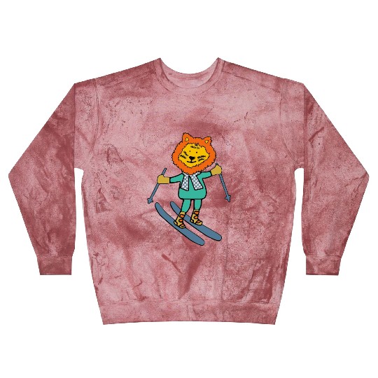 Liger skiing with fancy scarf Blast Sweatshirts