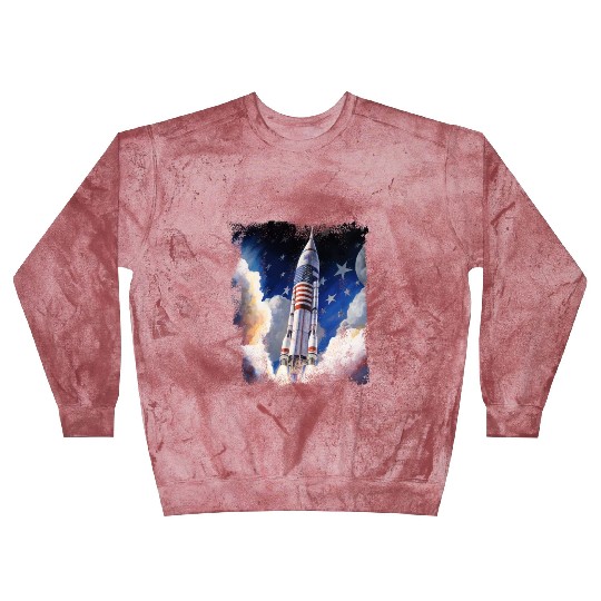 Patriotic Starship US Astronauts Stars and Stripes Blast Sweatshirts