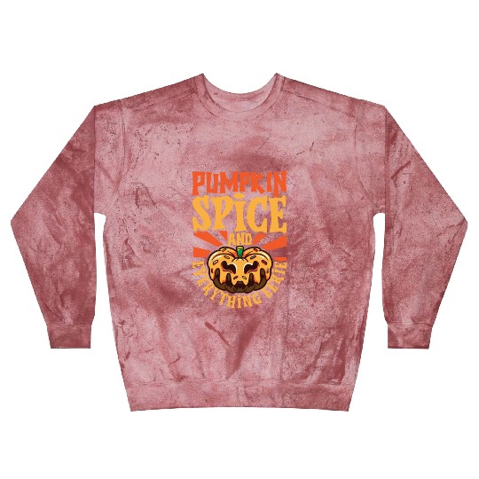 Scary Pumpkin Halloween Costume Autumn Fall Gift Blast Sweatshirts
