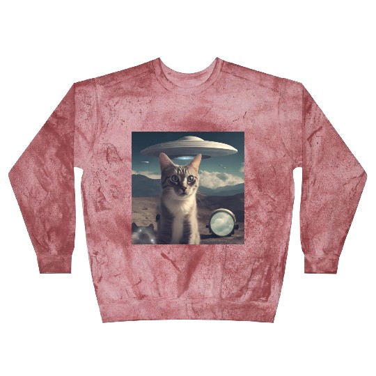 Cat Ufo Alien Area 51 space shuttle Blast Sweatshirts