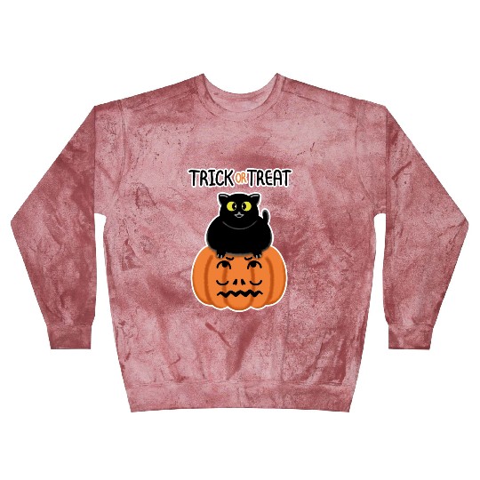 Trick or Treat Black lucky cat with sweetest eyes. Blast Sweatshirts