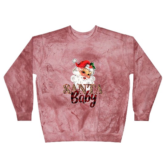 vintage retro Santa ,leopard and buffalo pattern Blast Sweatshirts