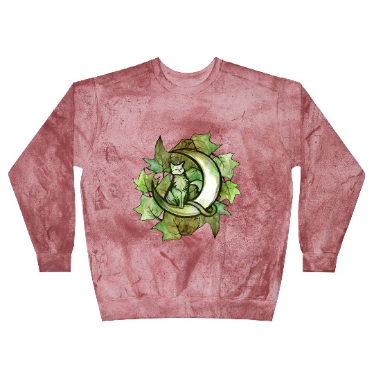 Nature Ivy Moon Cat Blast Sweatshirts