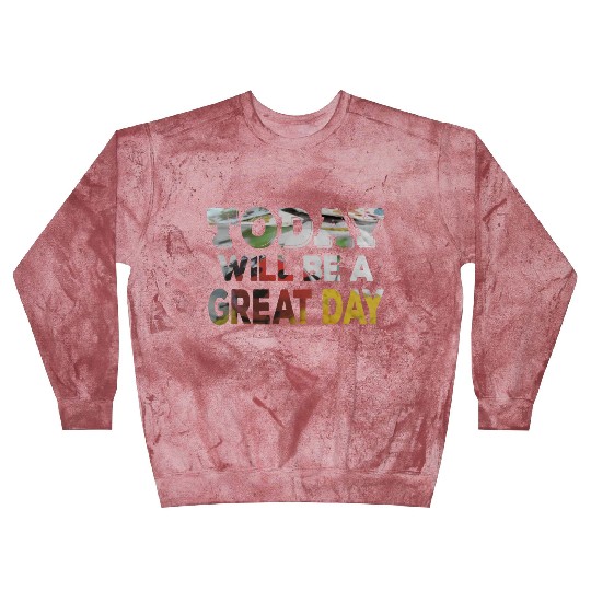 Today Will Be A Great Day Ladybug Inspirational Blast Sweatshirts