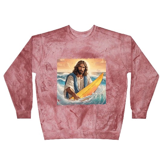 Surfing Jesus Blast Sweatshirts