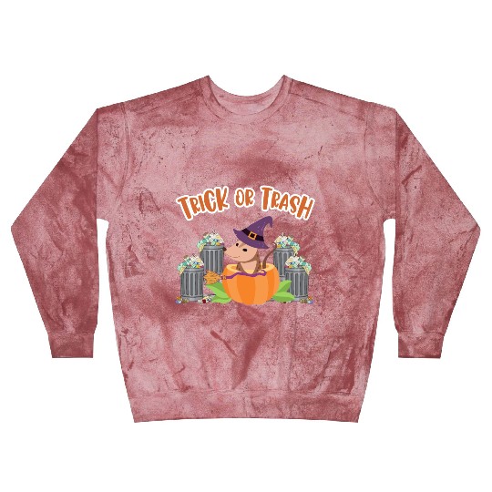Trick or Trash Happy Halloween Blast Sweatshirts