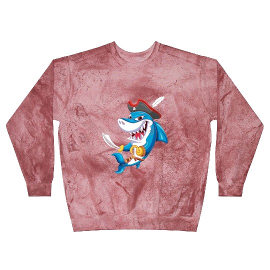 Cool Shark Pirate Decor Lazy Halloween Blast Sweatshirts