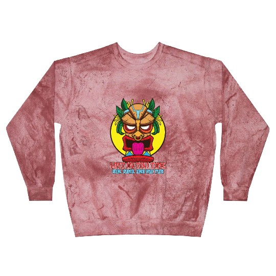 Tiki Mask Hawaiian Decor Luau Party South Pacific Blast Sweatshirts