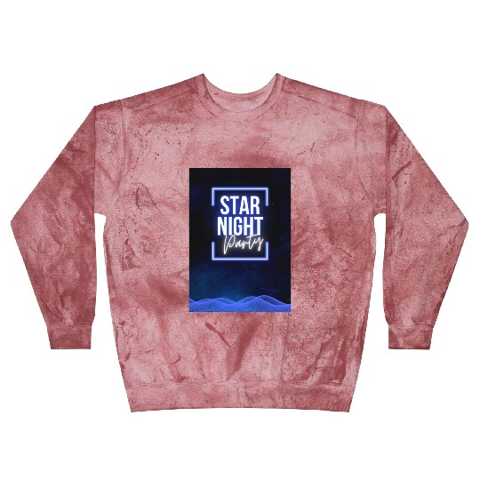 Black Purple Neon Night Club Party Poster Blast Sweatshirts