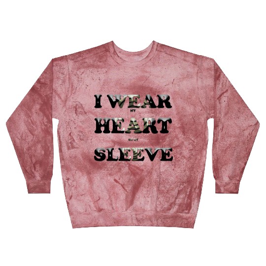 I wear my heart on my sleeve design Blast Sweatshirts gift