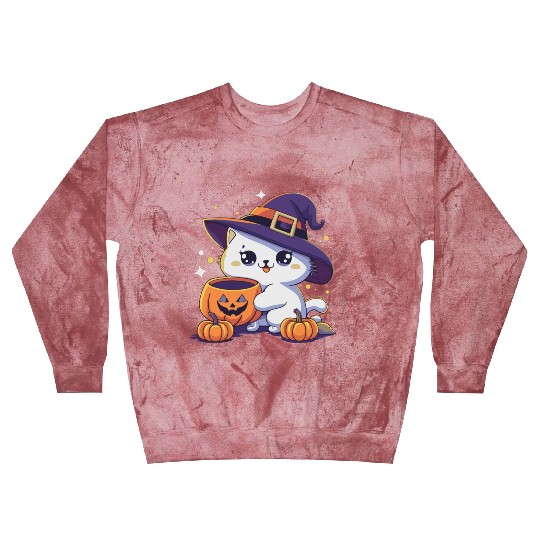 Cute Cat Halloween 3 Blast Sweatshirts