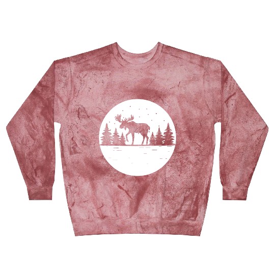 Moose Forest Deer Elk Canada Nature Wilderness Blast Sweatshirts