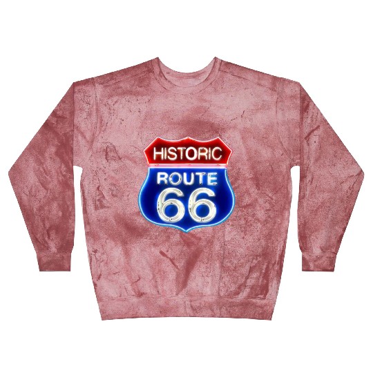 Route 66 neon sign Blast Sweatshirts