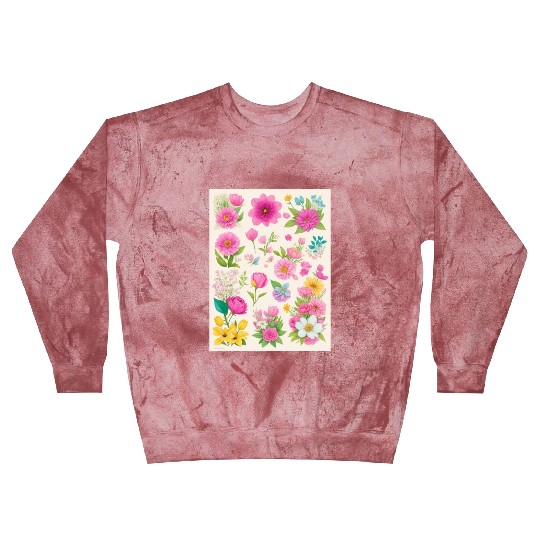 Buttercup and Marigold Spring Flowers Blast Sweatshirts