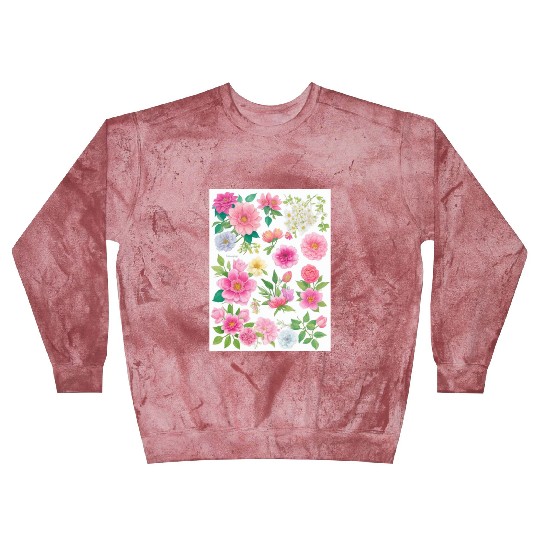 Lavender and Lilac Spring Flowers Blast Sweatshirts