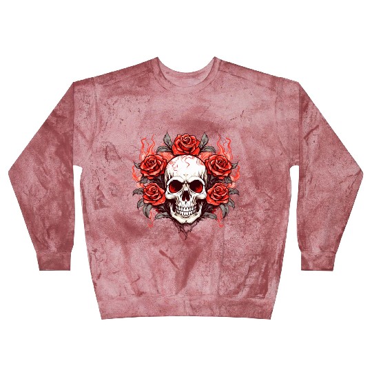 Halloween Roses and Skull Blast Sweatshirts