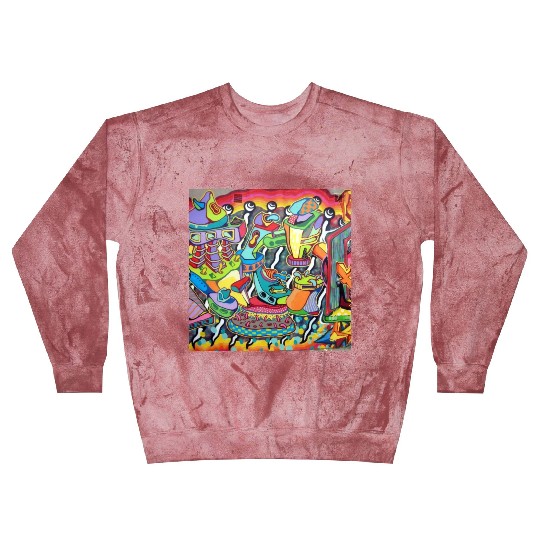 Graffiti street art mural print - art lover gift Blast Sweatshirts