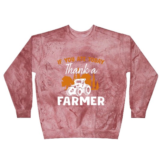 If You Ate Today Thank A Farmer Farmer Blast Sweatshirts