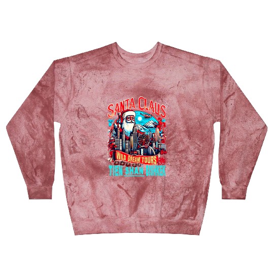 Santa Claus on an Adventure Travel World Tour Blast Sweatshirts