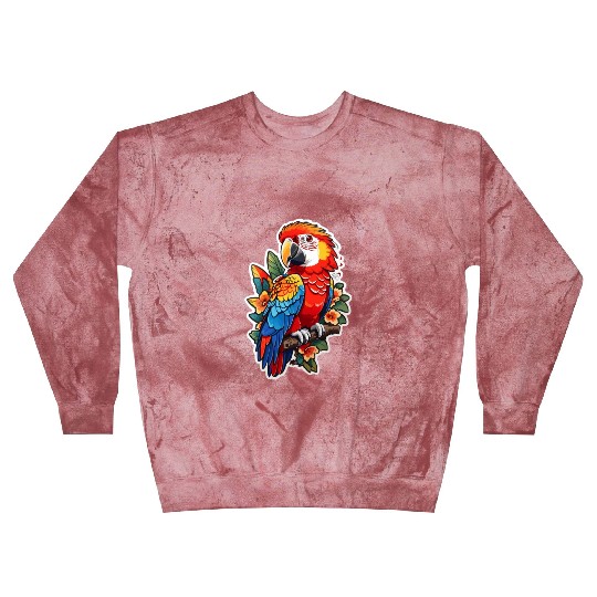 Scarlet Macaw Kawaii Blast Sweatshirts
