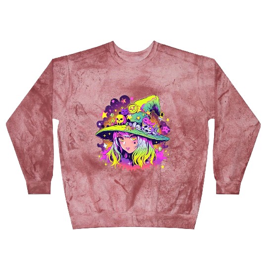 Cute Neon Witch Blast Sweatshirts