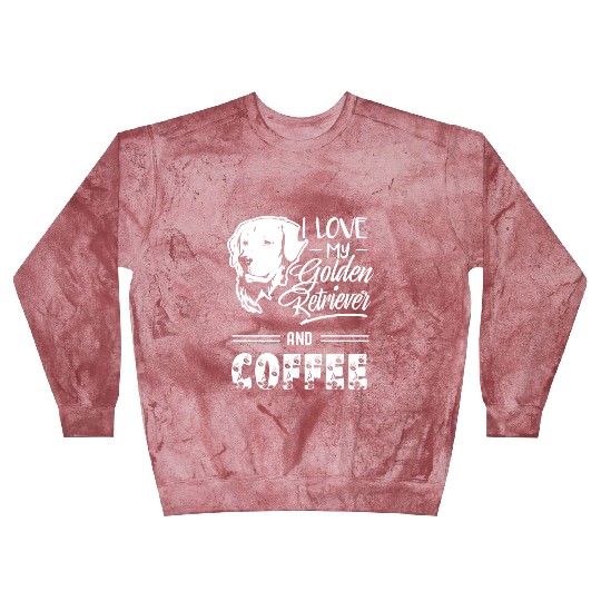 I Love My Golden Retriever And Coffee Blast Sweatshirts