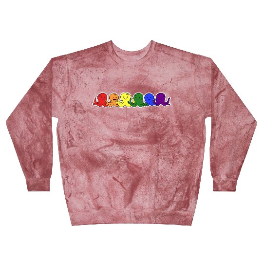 LGBT+ Flag Octopus Design for proud LGBT+ People Blast Sweatshirts