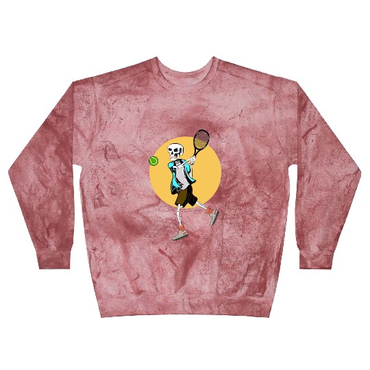 Skeleton Playing Tennis Blast Sweatshirts