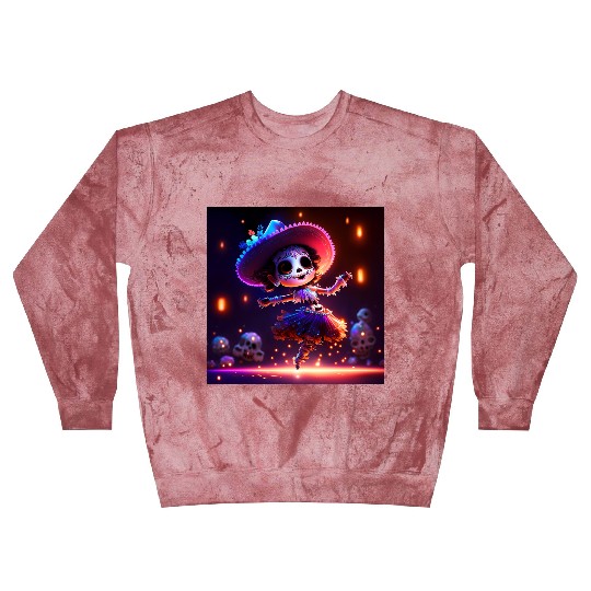 mexican skeleton lady baby dancing Blast Sweatshirts
